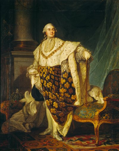 Louis XVI King of France in Coronation Robes by Joseph Siffred Duplessis